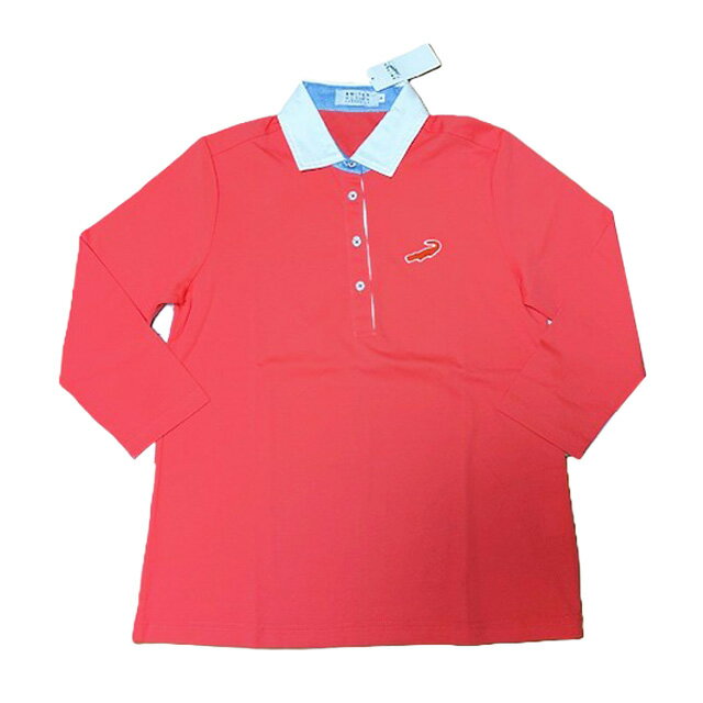 SWITCH MOTION CROCODILE CROCODILE crocodile ステンカラー 七分袖 クロコダイル ポロシャツ 七分Tシャツ レディースTシャツ M L LL 婦人Tシャツ 長袖 カットソー Tシャツ カジュアル 婦人 レディース