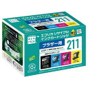 【楽天倉庫より365日発送】 LC211-4PK ECI-BR211-4P エコリカ リサイクルインク