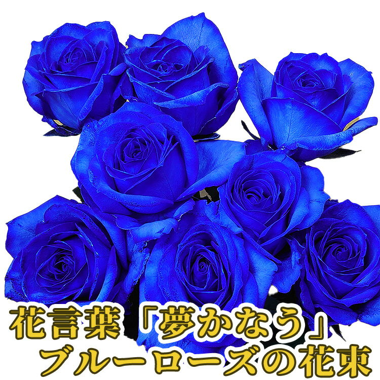 ブルーローズ 花束 ロイヤルブルー 青いバラ サムシングブルー 青薔薇 お祝い プロポーズ 誕生日 記念日 結婚式 男性向け プレゼント サムライブルー 本数追加 かすみ草 生花
