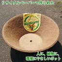 エリン ワンダーポット ボウル型 50cm エコ 植木鉢 リサイクルペーパー ナチュラル