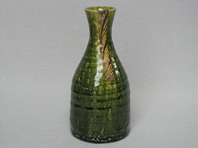 【棚橋 淳】【瀬戸焼】【徳利/ぐい呑/酒器】【ギフト/プレゼント/お祝い/内祝/引出物】織部大徳利