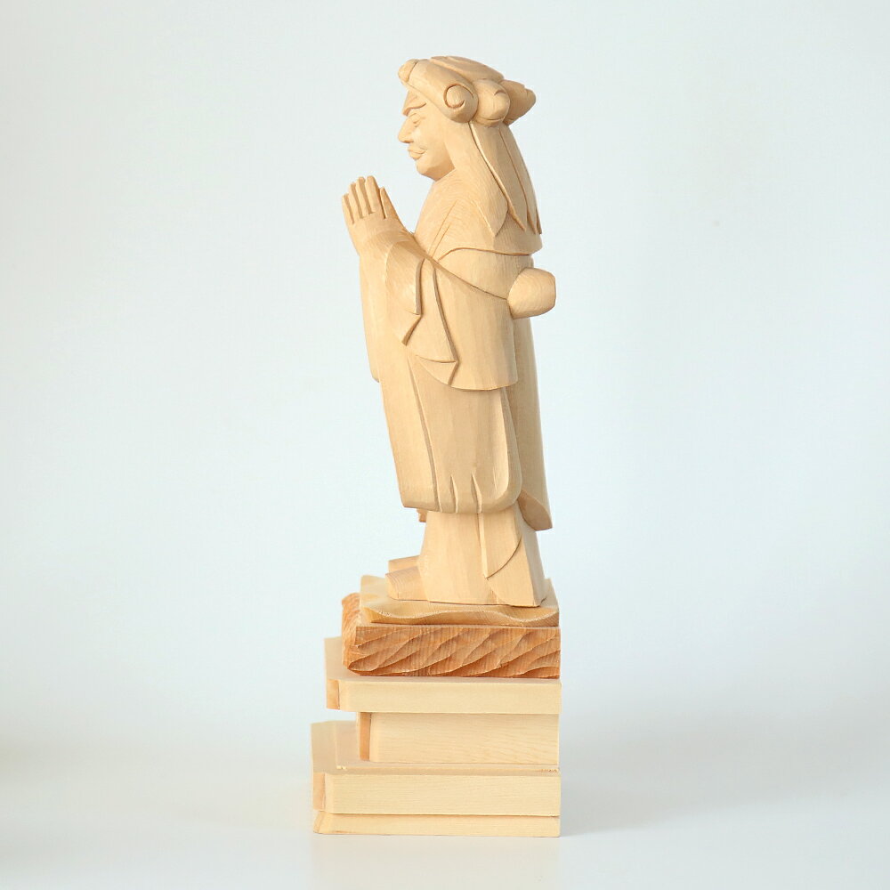 【スーパーSALE！10%OFF】仏像 【総白木】 中山鬼子母神 5.0寸（高さ：245mm） 木彫 仏像販売 通販 きしもじん 法華経 仏壇 仏具 roanshop-10014964 ロアン 〜仏壇仏具館〜 サンプル画像3