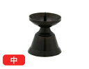 ローソク立て 真鍮 ダルマ 黒光色 中(直径3.2cm×高さ3.6cm)/蝋燭立て ろうそく立て 燭台 仏壇用燭台 仏壇 仏具
