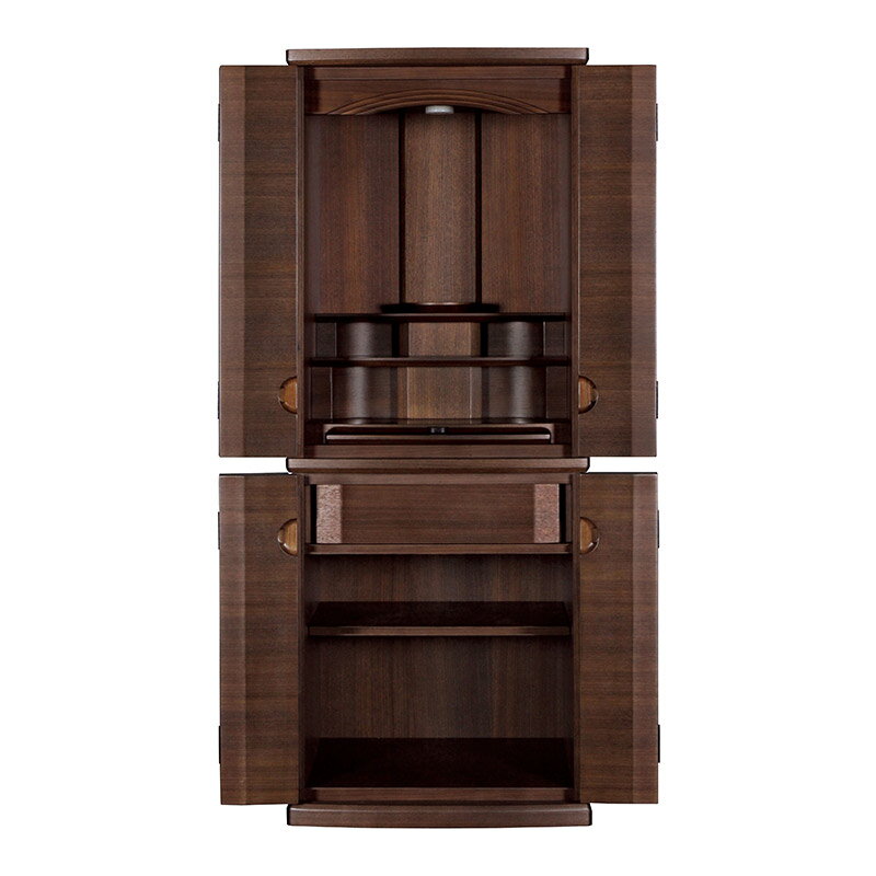 【スーパーSALE!51%OFF】国産仏壇 モダン仏壇 「ロンスキー」 14×40号 (v13-117-1)/家具調仏壇 モダン仏壇 床置き仏壇台付き リビング...