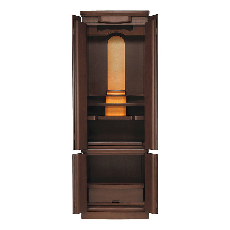 【スーパーSALE!51%OFF】国産仏壇 モダン仏壇 「リトカイト」 17×55号 (v13-126-1)/家具調仏壇 モダン仏壇 床置き仏壇台付き リビング...