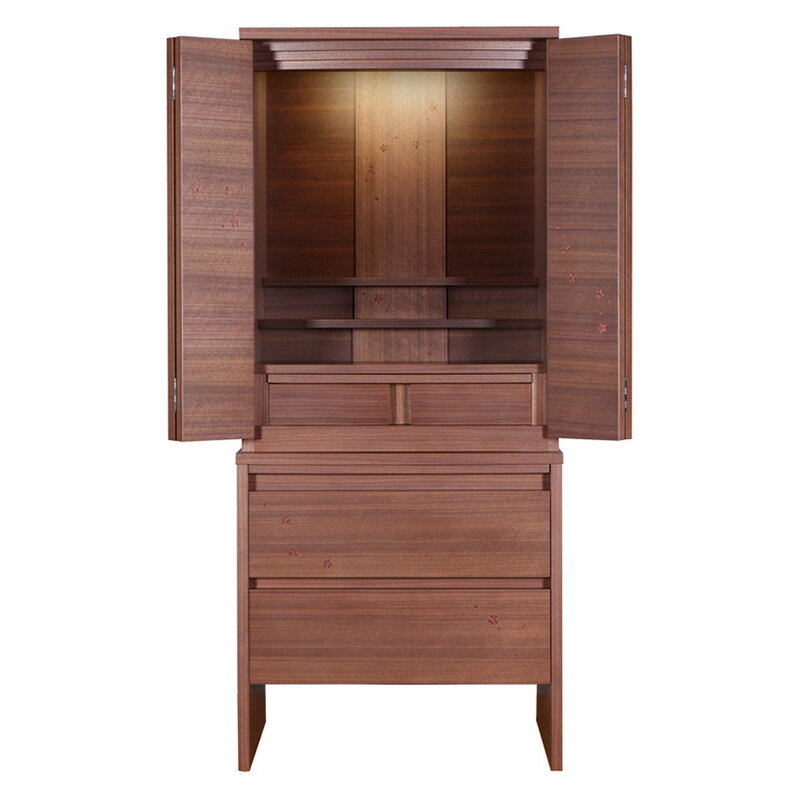 【スーパーSALE!51%OFF】国産仏壇 「デルハンナ」 15×35号 (v13-110-1)/家具調仏壇 モダン仏壇 床置き 仏壇台付き リビング 仏壇 上...