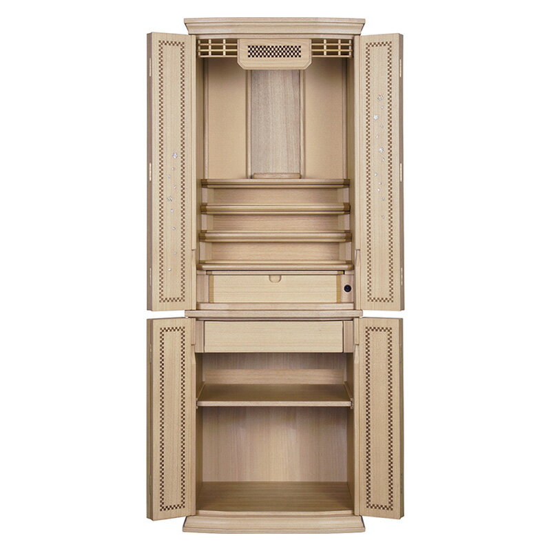 【スーパーSALE!51%OFF】仏壇 モダン仏壇 「ヴェンティ」 タモ 18×53号 (v13-125-3)/家具調仏壇 モダン仏壇 床置き 仏壇台付き リビ...