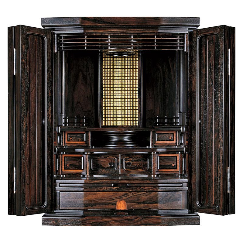 【スーパーSALE!51%OFF】仏壇 モダン仏壇 「ヒャエッテ」 シャム柿 15×20号 (v13-102-3)/家具調仏壇 モダン仏壇 ミニ仏壇 小型仏壇 ...