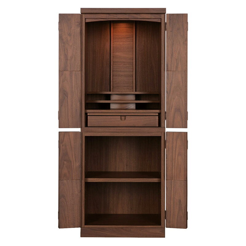 【スーパーSALE!51%OFF】国産仏壇 モダン仏壇 「カノープス」 16×46号 (v13-070-2)/家具調仏壇 モダン仏壇 床置き 仏壇台付き リビン...