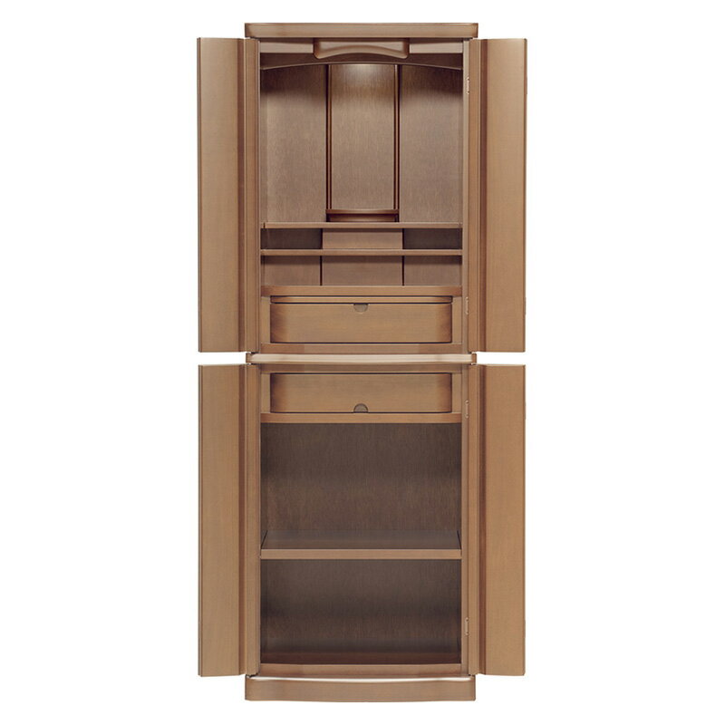 【スーパーSALE!51%OFF】国産仏壇 「ベクルックス」 ミドル色 16×46号 (v13-121-1)/家具調仏壇 モダン仏壇 床置き 仏壇台付き リビン...