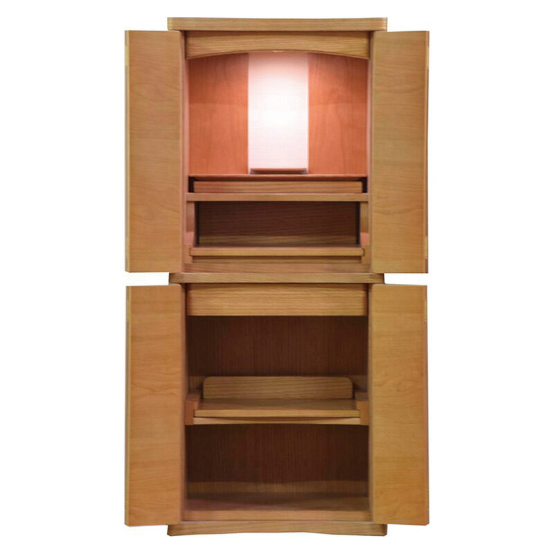 【スーパーSALE!51%OFF】仏壇 「カミラ」 15×36号 レッドオーク(v13-111-1)一本立ち/家具調仏壇 モダン仏壇 床置き 一本立ち リビング...