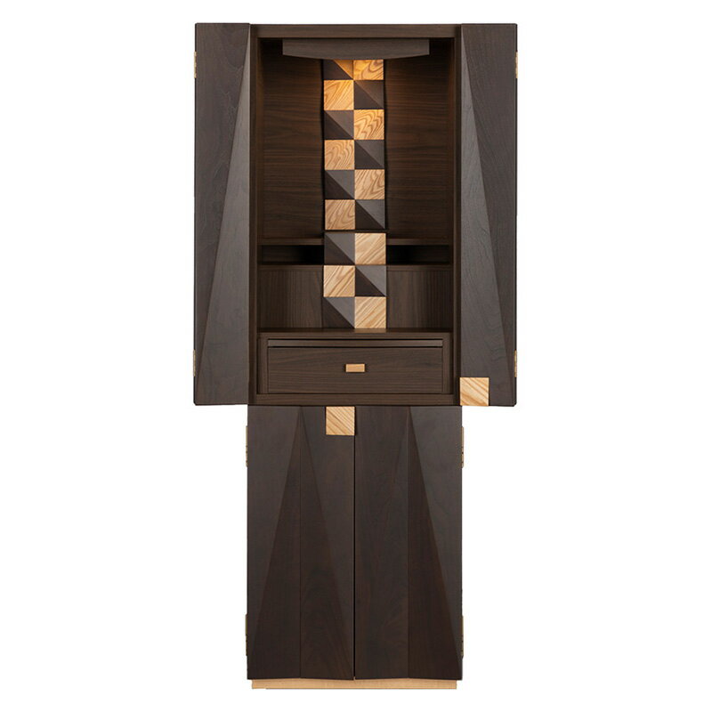 【スーパーSALE!51%OFF】国産仏壇 「ラマリット」 コンビ (v13-043-2)/家具調仏壇 モダン仏壇 床置き 仏壇台付き リビング 仏壇 上下セッ...