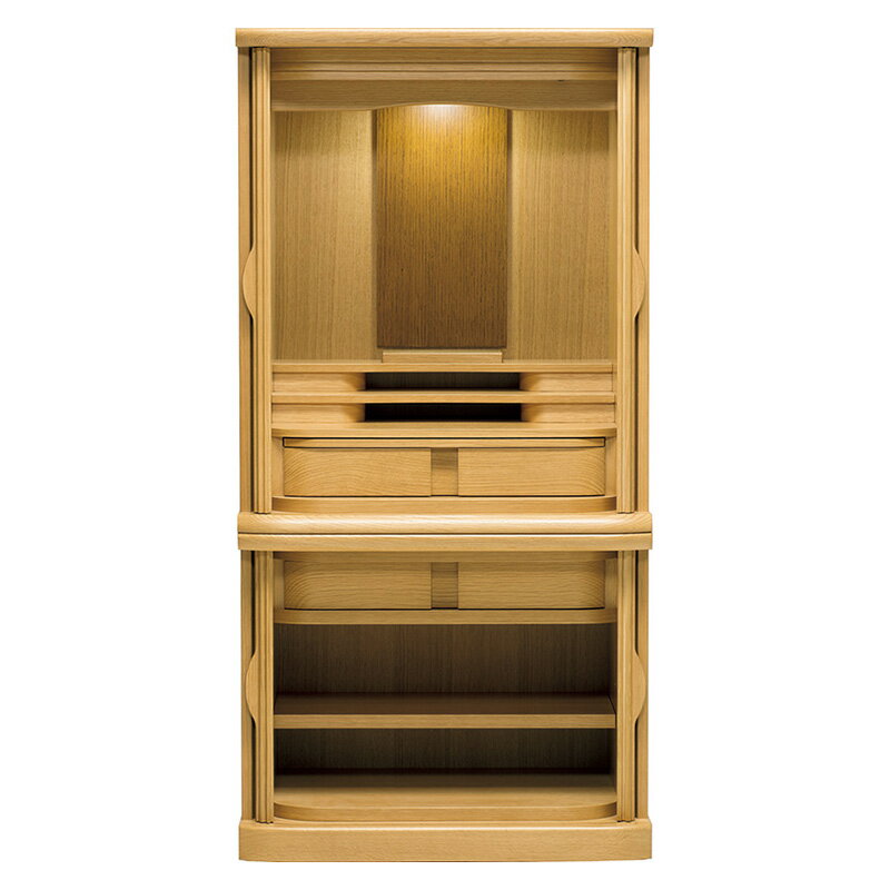 【スーパーSALE!51%OFF】国産仏壇 「アエロリット」 ライト色 20×40号 (v13-115-3)/家具調仏壇 モダン仏壇 床置き 仏壇台付き リビン...