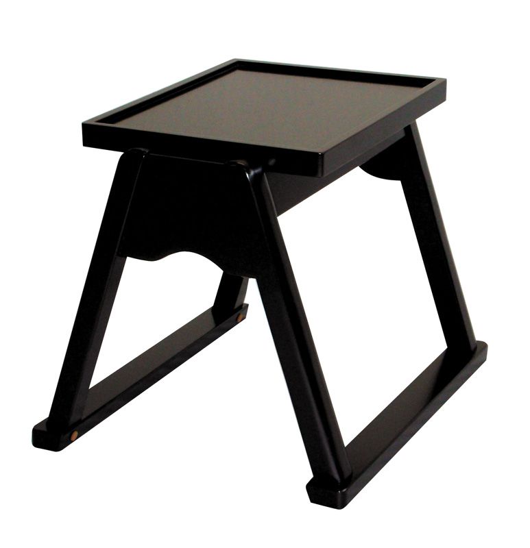 【スーパーSALE！10%OFF】「日本製」木製 本堂用脇台 (高さ 33.5cm) 寺院 お寺用 脇台 木魚 経本 茶碗 ..