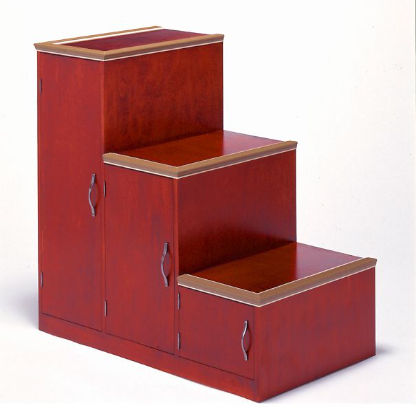 【スーパーSALE!31%OFF】【寺院 お寺 仏具】職人こだわりの仏具新・浄土階段【収納庫付】※4色から選べます (2990-0030)