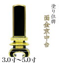 位牌 面金京中台 3.0寸・3.5寸・4.0寸・4.5寸・5.0寸 本位牌 板位牌 黒塗 位牌 文字 送料無料 仏具 金箔 仏壇 小さい 3寸 4寸 5寸 名入...
