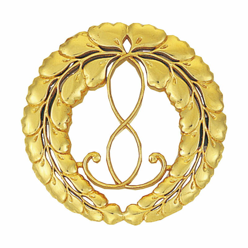 【スーパーSALE!10%OFF】【寺院 お寺 仏具】宗派紋(定紋)木製【下り藤】1尺5寸(2201-1500) 受注生産品