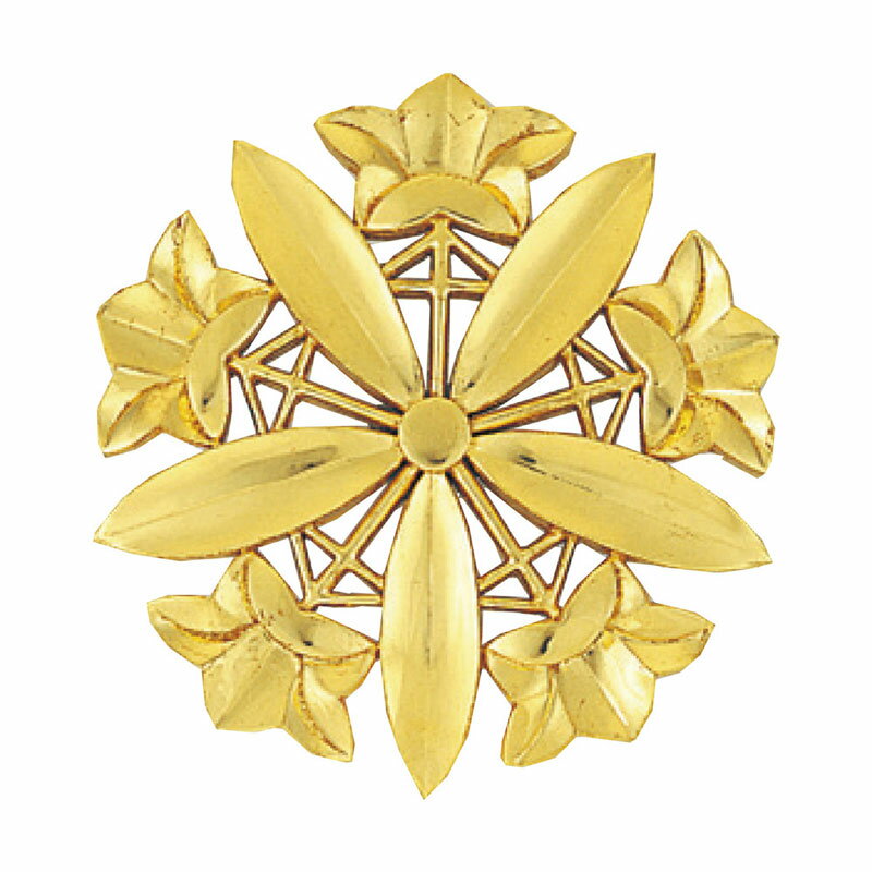 【スーパーSALE!10%OFF】【寺院 お寺 仏具】宗派紋(定紋)木製【久我竜胆】1尺5寸(2211-1500) 受注生産品