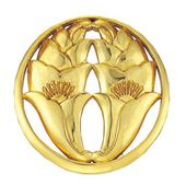 【スーパーSALE!10%OFF】【寺院 お寺 仏具】宗派紋(定紋)木製【月影杏葉(つきかげぎょうよう)】1尺5寸(2213-1500) 受注生産品