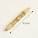 国産 独鈷 長さ9.2cm(合金製)前具 密教法具 杵形 寺院 お寺ギフト用 金剛杵 魔除け お守り 通販 販売(5340-0103)