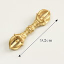 国産 五鈷 長さ9.2cm(合金製)前具 密教法具 杵形 寺院 お寺ギフト用 金剛杵 魔除け お守り 通販 販売(5540-0303)