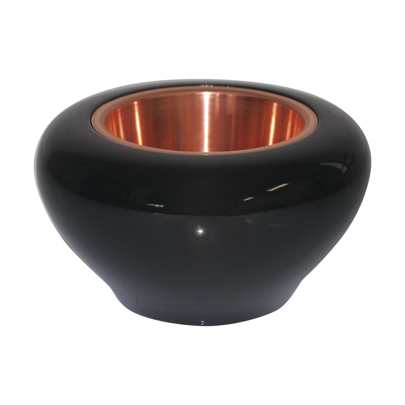 【スーパーSALE！10%OFF】鉄鉢香炉 4寸 欅 黒漆塗 日本製 （2640-0002）