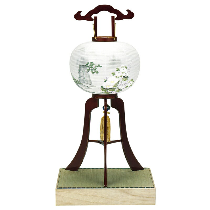 【スーパーSALE!10%OFF】盆提灯 本春慶 No.2371 (12.5号 大内行灯 高級行灯 袱紗付総桐箱入 外絹張二重)/盆ちょうちん お盆 提灯 灯燈...