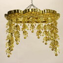 【スーパーSALE!10%OFF】純金箔 小判型仏天蓋木製 20号