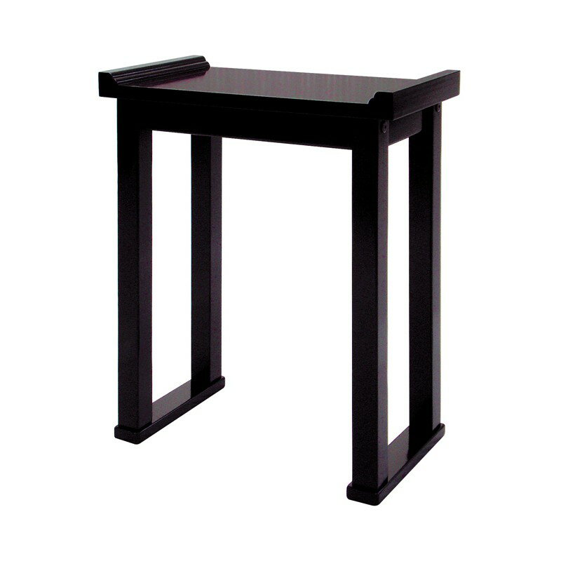 内陣用背高経机PART2 黒塗 日本製 (1140-0101) 仏壇 机 仏具 経机 テーブル