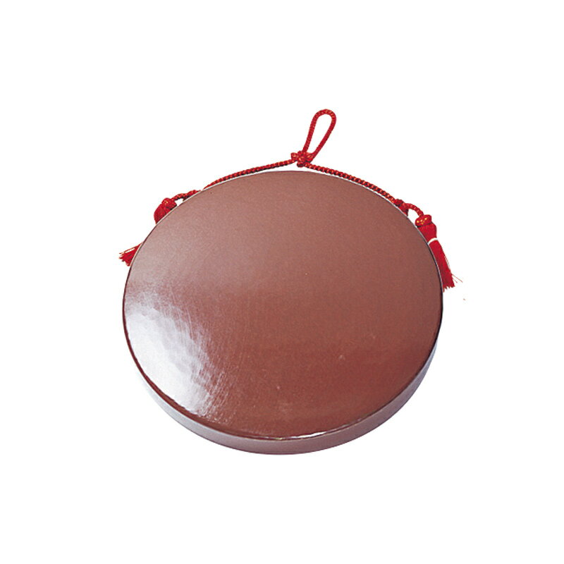 【スーパーSALE!10%OFF】銅鑼 重目 人絹朱紐付 尺3 日本製 (3710-1300)