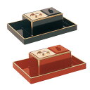 廻し香炉セット オトシ蓋付 黒塗渕金or朱塗渕金 日本製 (2501-0101)