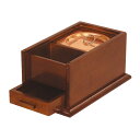携帯用香炉 欅色調 オトシ蓋付 (2621-0300)