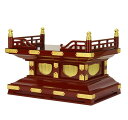 【寺院 お寺 仏具】職人こだわりの仏具小型須弥壇 2尺 朱塗り【勾欄付き】【高級金具付き】【サイズ・色オーダー可能】仏像 厨子 販売 通販