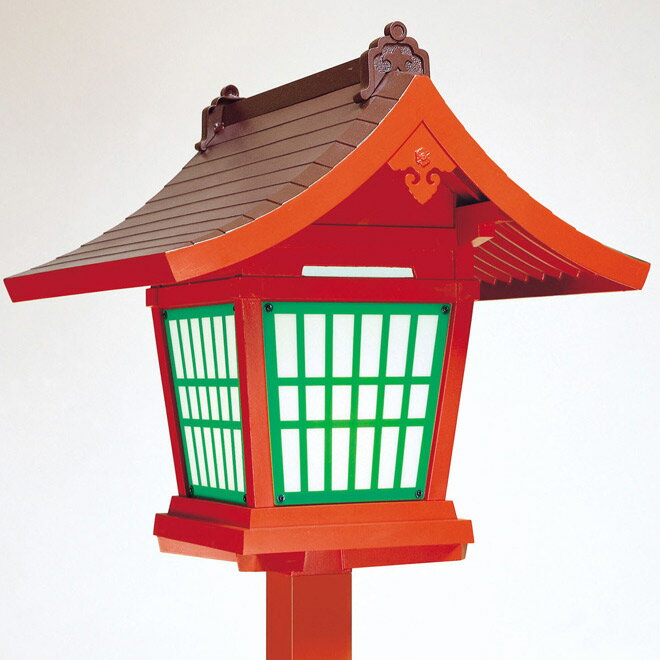 【スーパーSALE!10%OFF】【献灯篭】宮島 アルミニウム製 (朱色) 献灯籠 燈籠 献灯台 燈篭 神社 仏具灯篭(とうろう)灯籠 燈籠