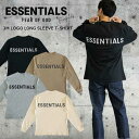 FOG ESSENTIALS エッセンシャルズ Los Angele 長袖Tシャツ ロンT ロングスリーブ バックロゴ メンズ レディース ユニセックス 春夏 男女兼用 送料無料 並行輸入品