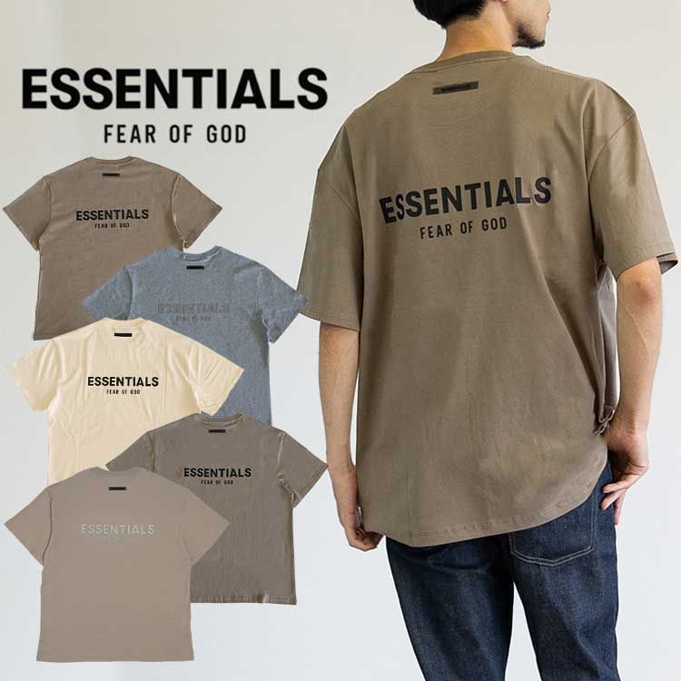 FOG ESSENTIALS エッセンシャルズ Los Angele Tシャツ バックロゴ ラバーロゴ ブランド 半袖 メンズ レディース ユニセックス 春夏 半袖 夏 男女兼用 送料無料