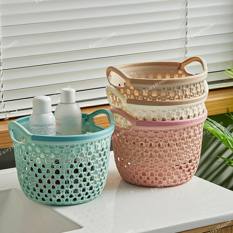 Laundry Containers - S 洗濯かご おしゃれ 洗濯カゴ L 2個 大型 大容量 ビッグ 送料無料 一人暮らし M 洗濯籠 収納 かわいい メッシュ ランドリーバスケット