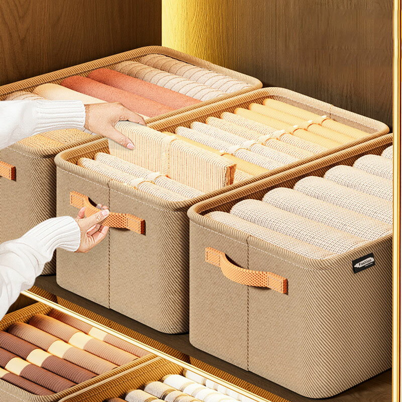 小物 収納ボックス 持ち手収納袋 布製 ズボン...の紹介画像3
