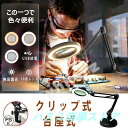 拡大鏡 スタンドルーペ クリップ式 倍率10倍 レンズ直径10.5CM LEDライト付き 360°角度調整可能 読書 新聞 地図 ジュエリー 手芸 虫眼鏡 US...