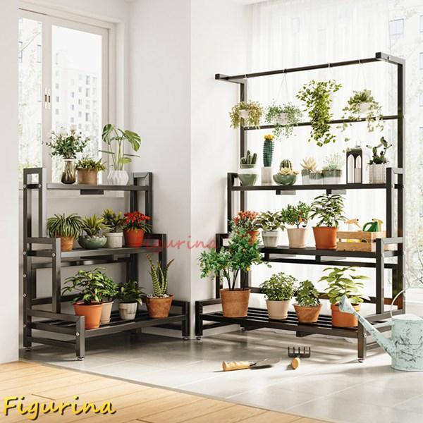 ガーデンラック フラワースタンド 屋外 室内 観葉植物 盆栽棚 スタンド 植木鉢台 ...