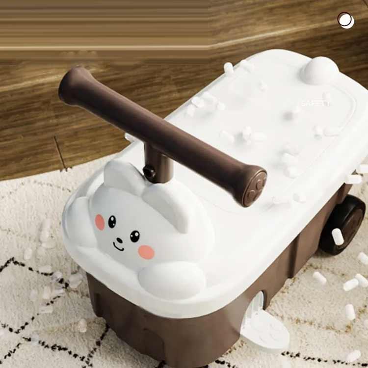 車 おもちゃ箱 おもちゃ 収納ケース 玩具入れ お片付け くるま 子ども用 乗用玩具 乗れる 乗り物 子供用乗物 室内乗物玩具 ハンドル付き 可愛い