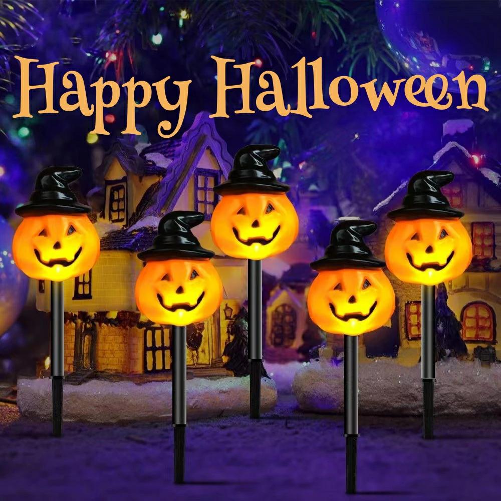 【 5個入り】かぼちゃライト ガーデンライト ハロウィーン ソーラーライト ハロウィン飾り ストリングライト ハロウィン飾り ランプ 埋め込み式 屋外 防水 自動点灯 消灯 省エネ 照明飾り お化け屋敷 お庭 雰囲気作り 飾りライト
