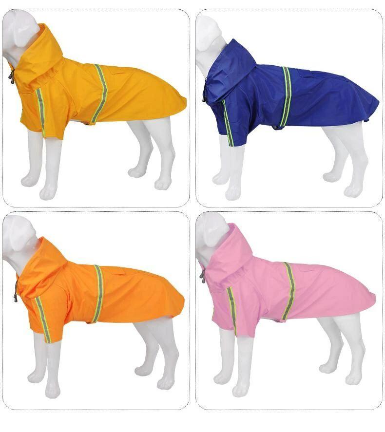 雨衣 - 犬 レインコート ポンチョ【S-4XLサイズ 4色】中型犬 雨具 防水 軽量 反射板付き ドッグレインコート 小型犬 大型犬 かわいい ペット