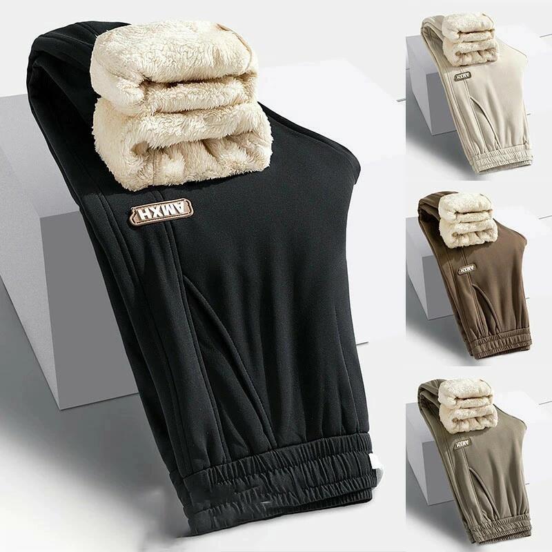 Rakuten - スウェットパンツ 裏起毛 パンツ 秋冬 厚手 ぬくぬくパンツ 裏起毛パンツ メンズ ボトムス 長ズボン ロングパンツ ボア ズボン 防風 ゆったり ウエストゴム 冬 長パンツ 男女兼用 ボリューム スウェット ブラック ネイビー グレー