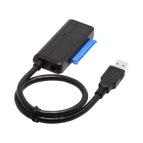 SATA - USBケーブル USB 3.0 - 2.5インチ SATA ハードドライブ 外付け変換アダプター SSD/HDD データ転送対応 UASP