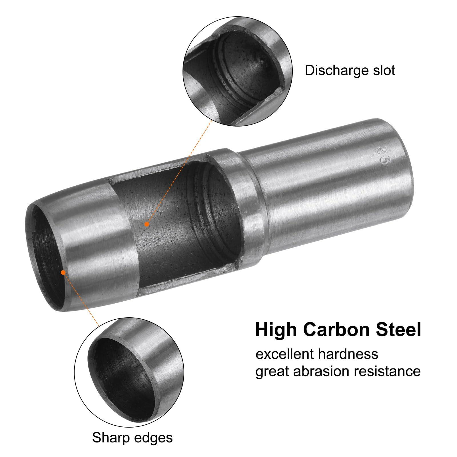 T革用ホローパンチ 33 mm 円形穴パンチツール ベルトパンチャーカーボンスチールシングルパンチ ウォッチベルト カットレザークラフト ラバー 紙 ファブリック プラスチック ソフト素材用