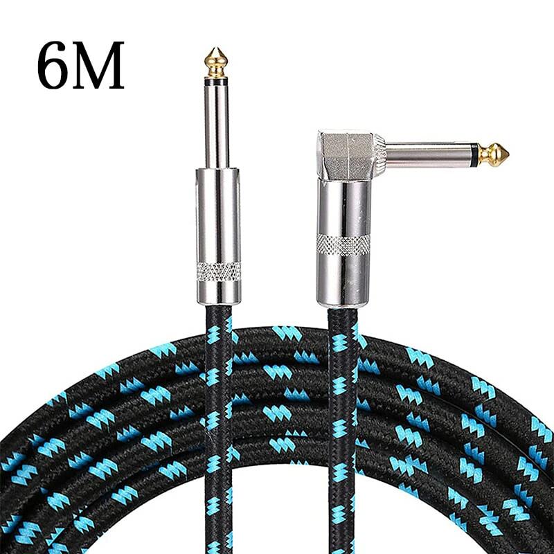 樂天商城 - 【6M】ギターシールドギターケーブル SL型 6.35mm シールドケーブル 生地編み ギター ベース キーボード 電子ドラム など 楽器用ケーブル 高耐久ナイロン 断線しにくい 導体 柔軟 ノイズ除去