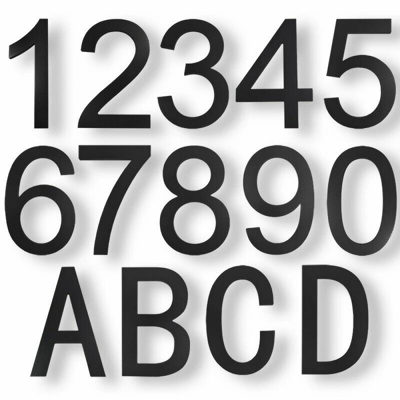 家屋番号 数字 0-9文字 ABCD 装飾 読みやすい 住所番号 アドレス 壁掛け 看板桁 多用途 表札 ドアの装飾用 ドア番号 アクリル製 父の日
