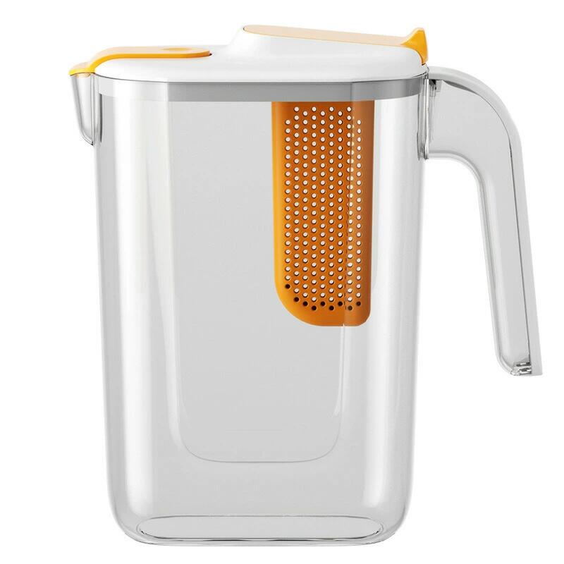 Rakuten - 冷水ポット 2.4L 耐熱 大容量 かご網付き 熱湯使用可 食洗機対応 洗いやすい [2400ML]