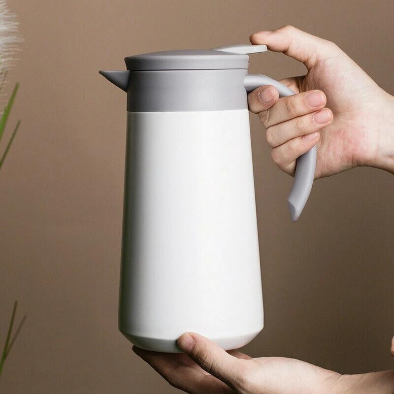 850ml 保温ポット 保温ジャグ コーヒーポット 真空二重構造 卓上断熱バレル 魔法瓶 家庭用 学校用 旅行..